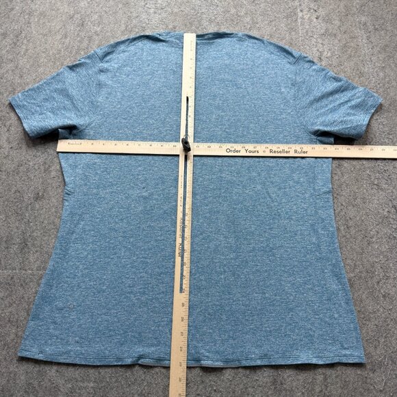 Lululemon Training T-Shirt Men XL Blue Short Sleeve Crew Neck 48" x 29" b027 - Picture 7 of 11